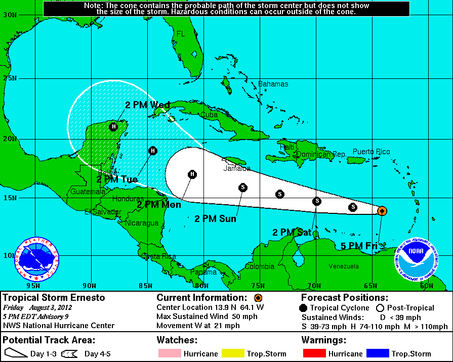 St. Croix to Get Some Weather Very Early Saturday St. Thomas Source